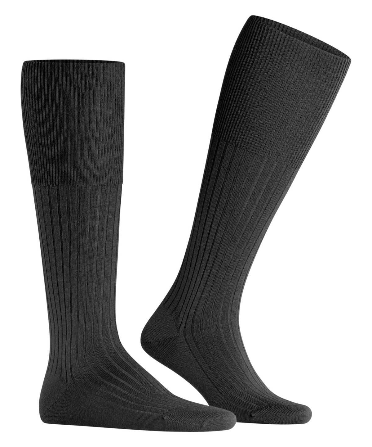 Calzini Uomo Falke Bristol Pure Knee-high Socks Nere | MCTJ05361