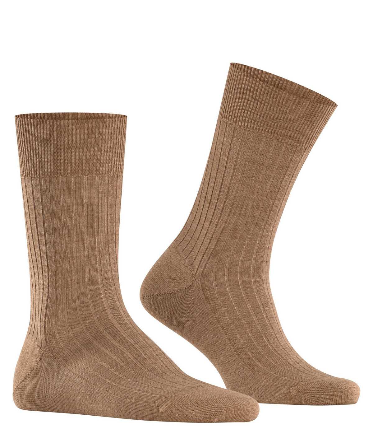 Calzini Uomo Falke Bristol Pure Socks Marroni | NEMH13920