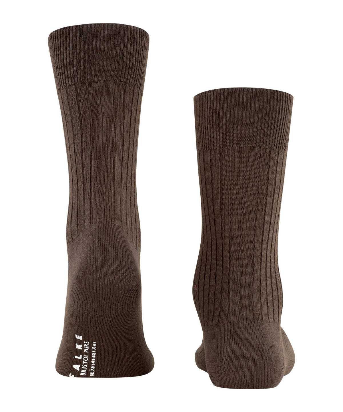 Calzini Uomo Falke Bristol Pure Socks Marroni | LPFW32461