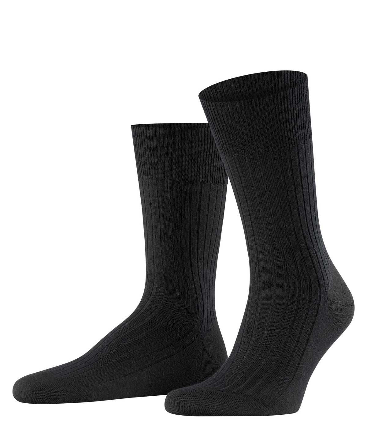 Calzini Uomo Falke Bristol Pure Socks Nere | ZBKA39756