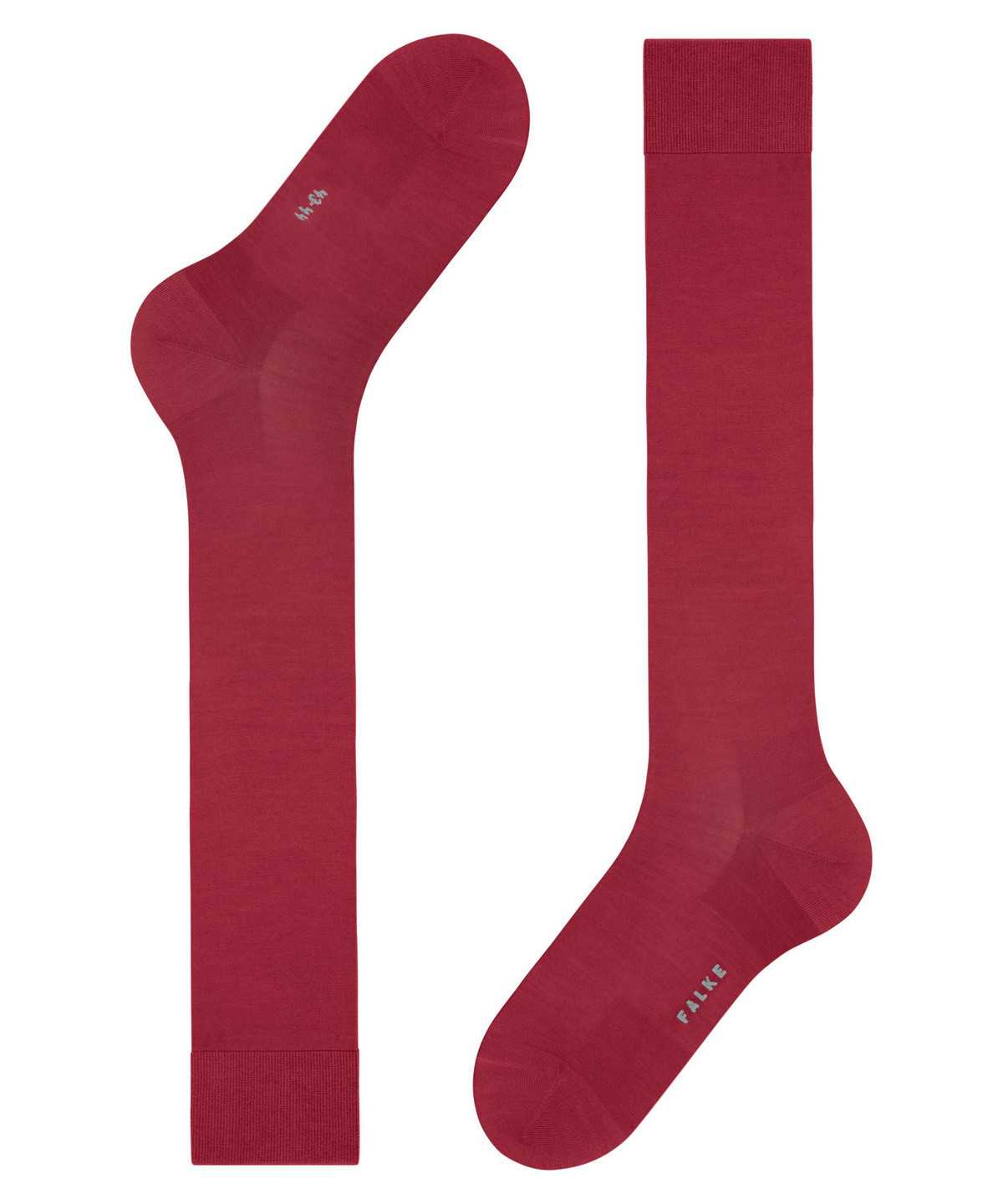 Calzini Uomo Falke ClimaWool Knee-high Socks Rosse | KQNV17950