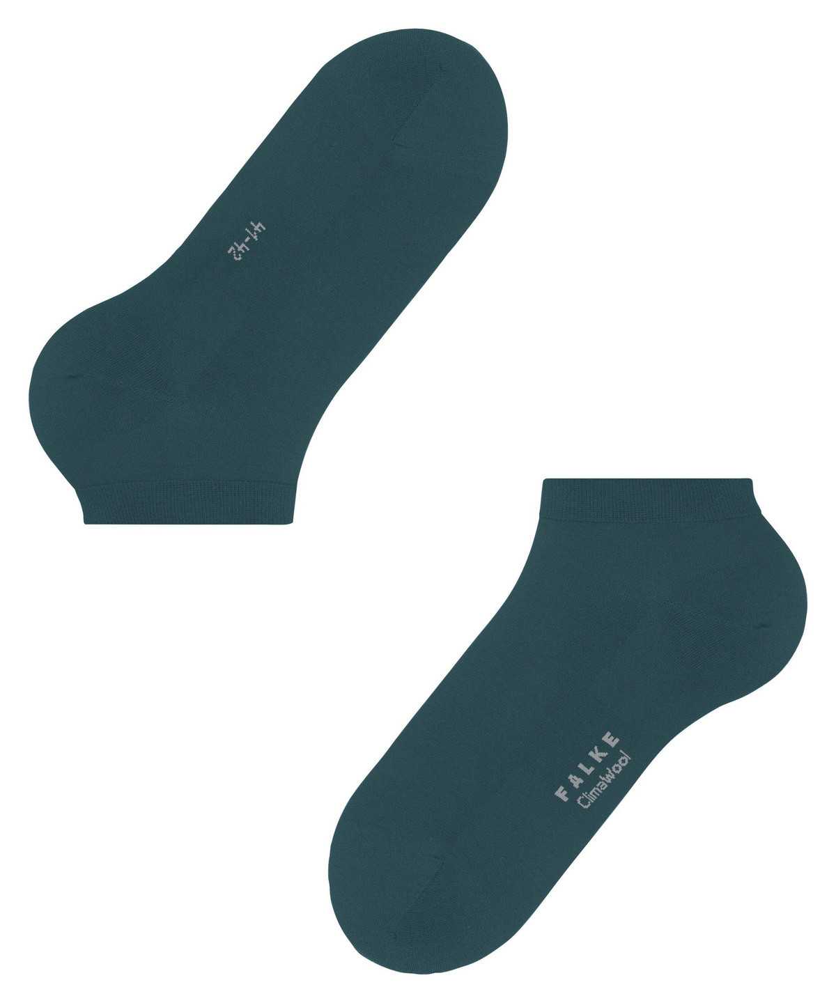 Calzini Uomo Falke ClimaWool Sneaker socks Verdi | CPMX12864