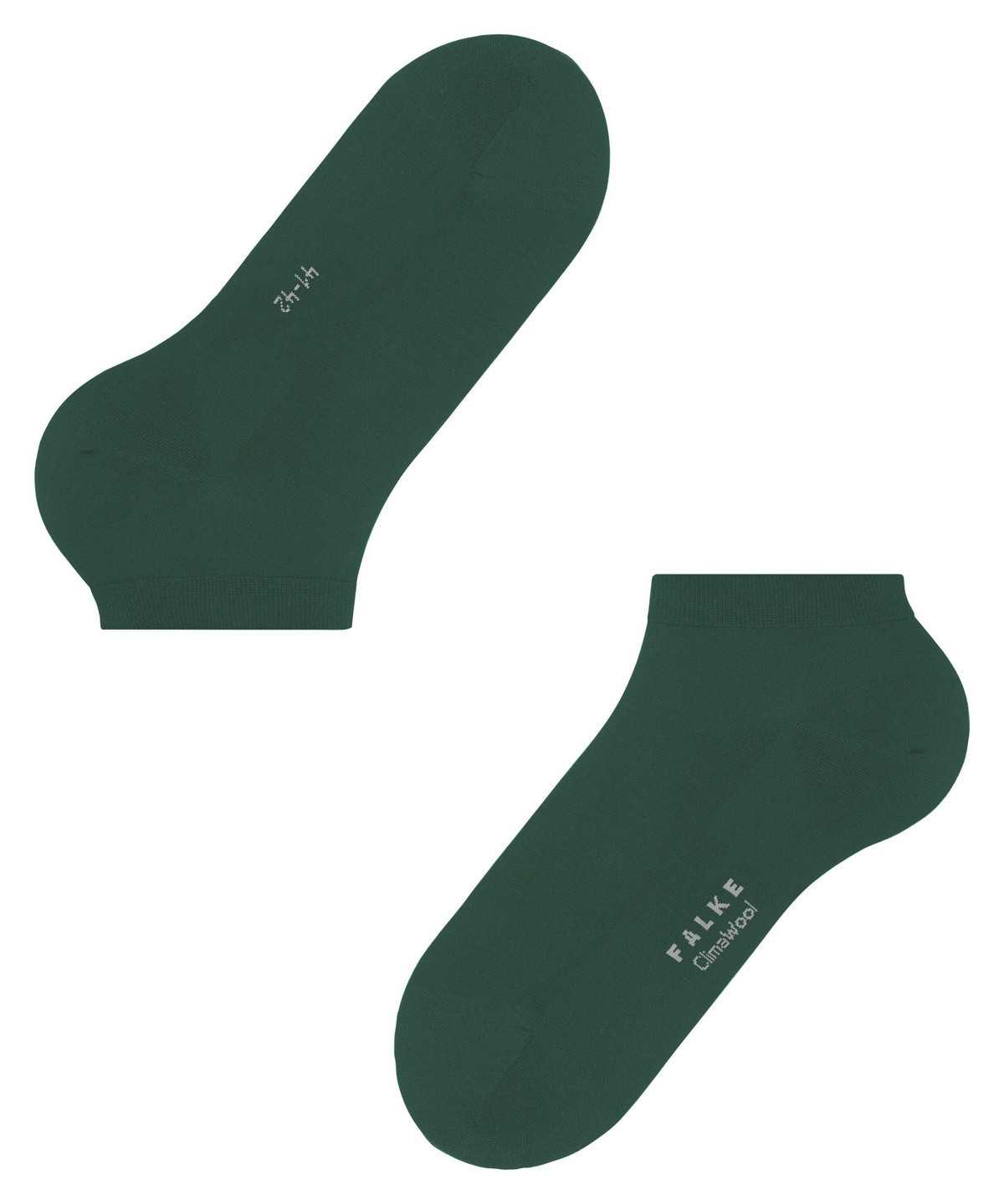 Calzini Uomo Falke ClimaWool Sneaker socks Verdi | RQJX63145