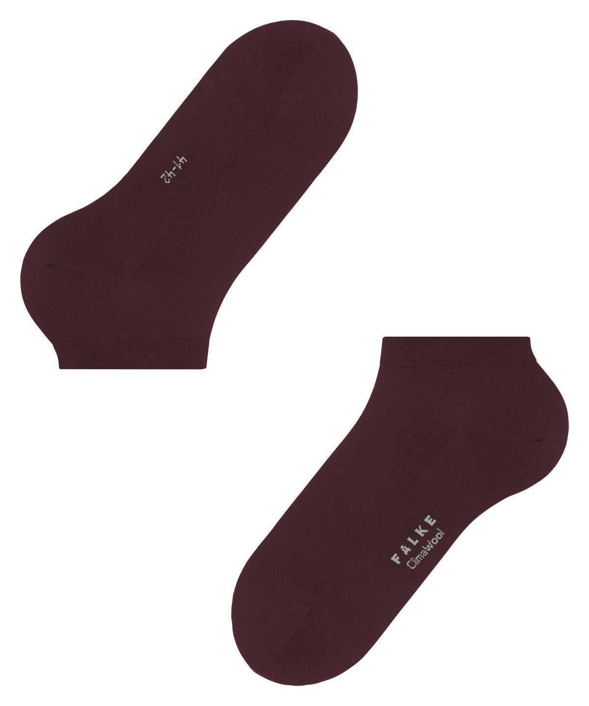 Calzini Uomo Falke ClimaWool Sneaker socks Rosse | HFUE68419