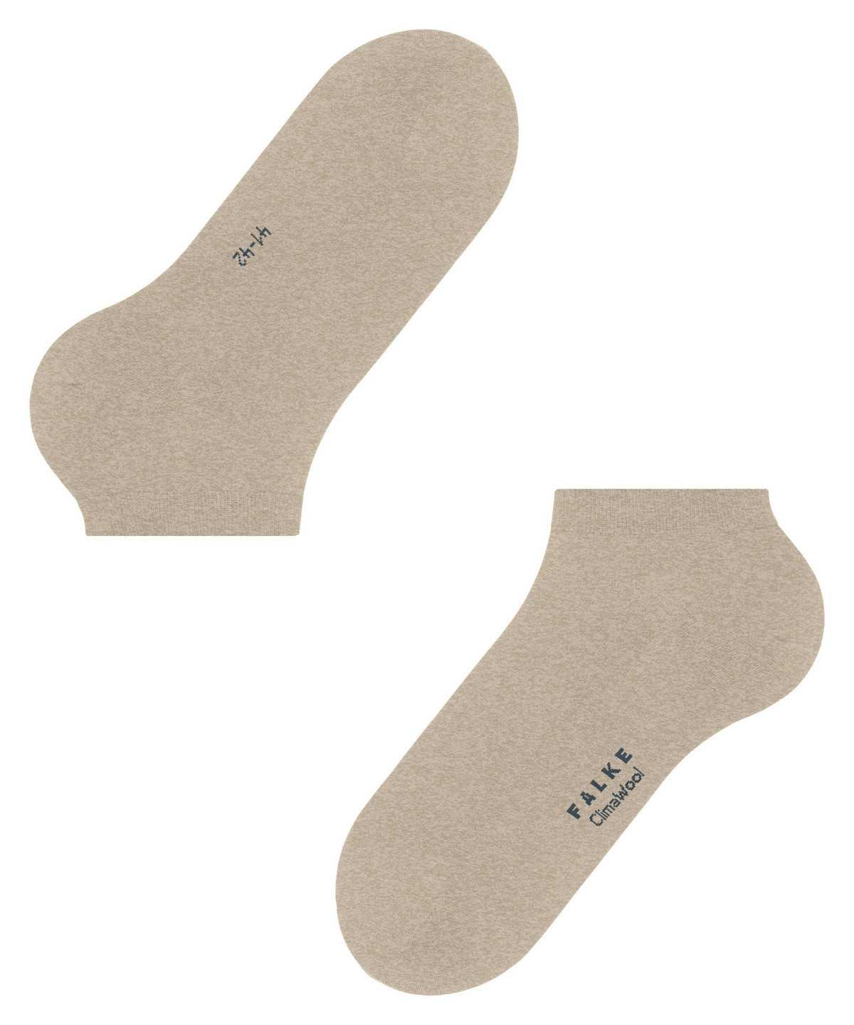 Calzini Uomo Falke ClimaWool Sneaker socks Beige | PKTG53496