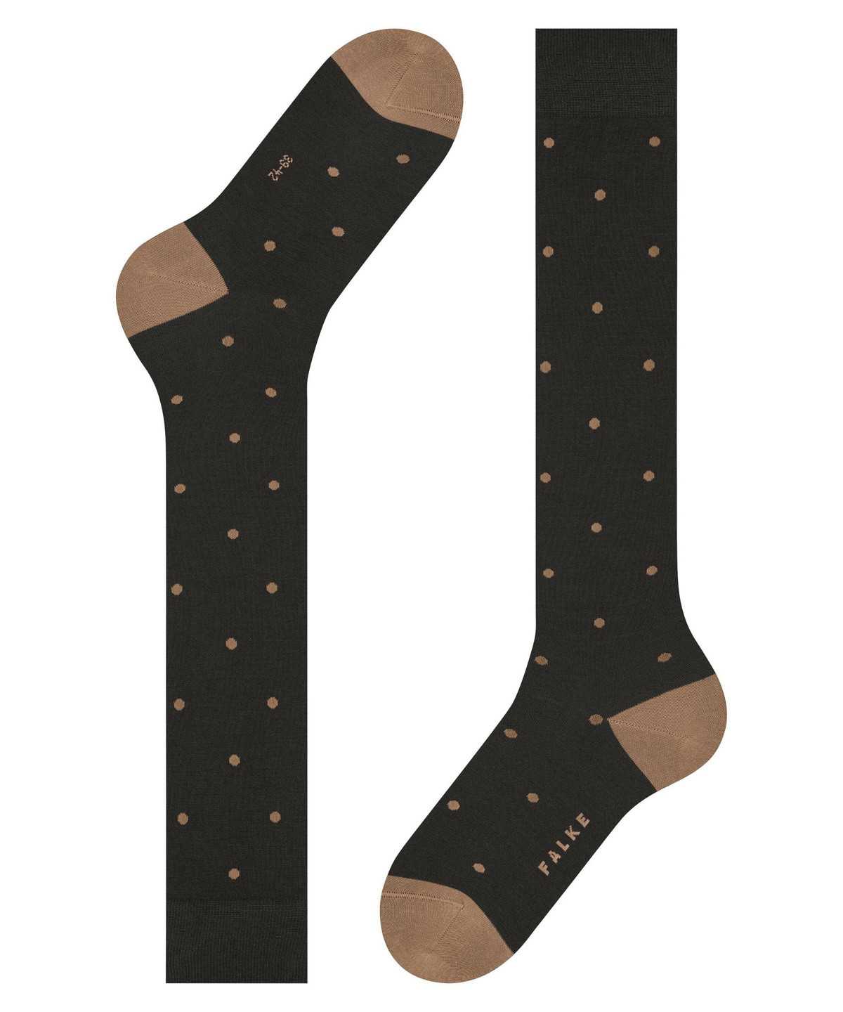 Calzini Uomo Falke Dot Knee-high Socks Marroni | VOYH50286