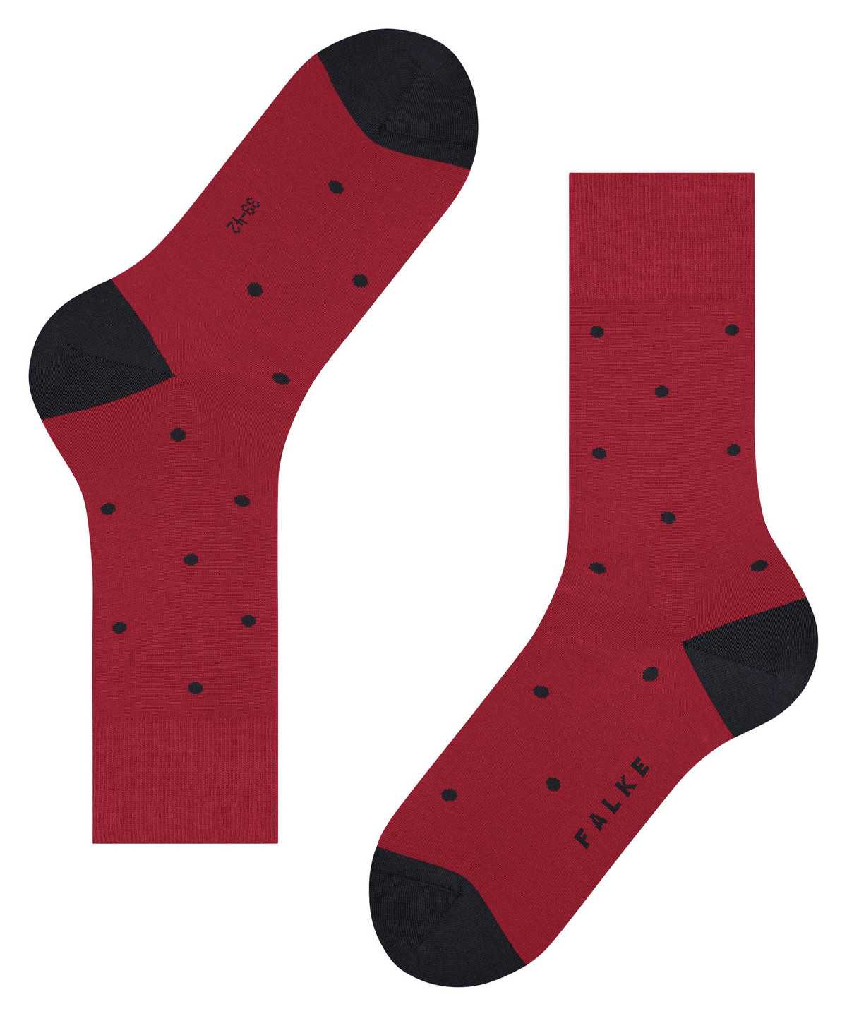 Calzini Uomo Falke Dot Socks Rosse | XUHY94253