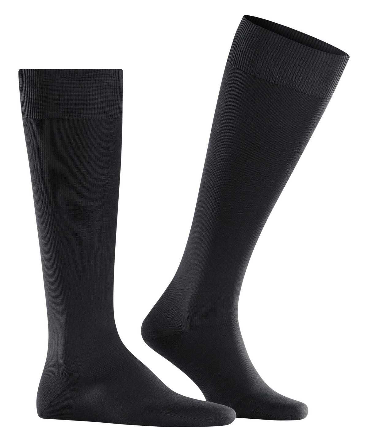 Calzini Uomo Falke Energizing Cotton Knee-high Socks Nere | OLNK87621