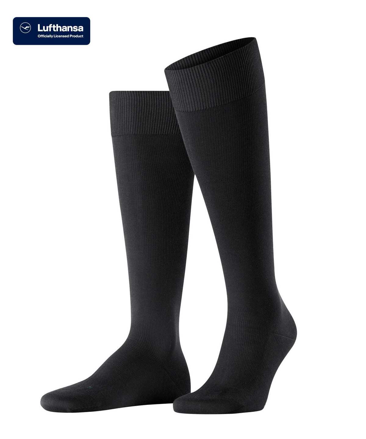 Calzini Uomo Falke Energizing Cotton Knee-high Socks Nere | OLNK87621