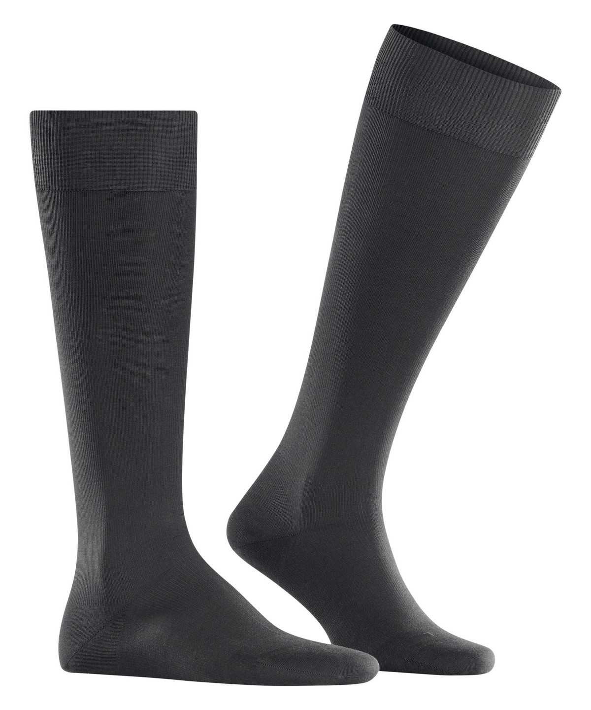 Calzini Uomo Falke Energizing Cotton Knee-high Socks Grigie | TOSI23710