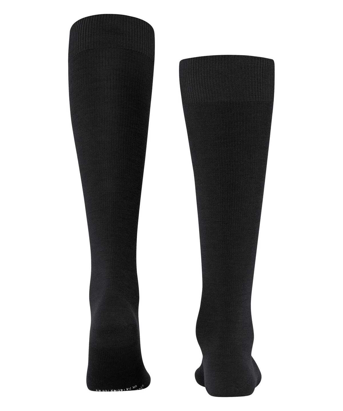 Calzini Uomo Falke Energizing Wool Knee-high Socks Nere | DLUW40516