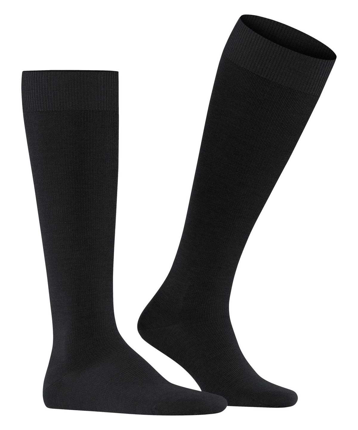 Calzini Uomo Falke Energizing Wool Knee-high Socks Nere | DLUW40516