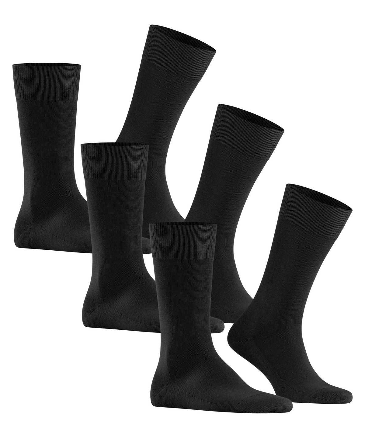 Calzini Uomo Falke Family 3-Pack Socks Nere | KDRE25036