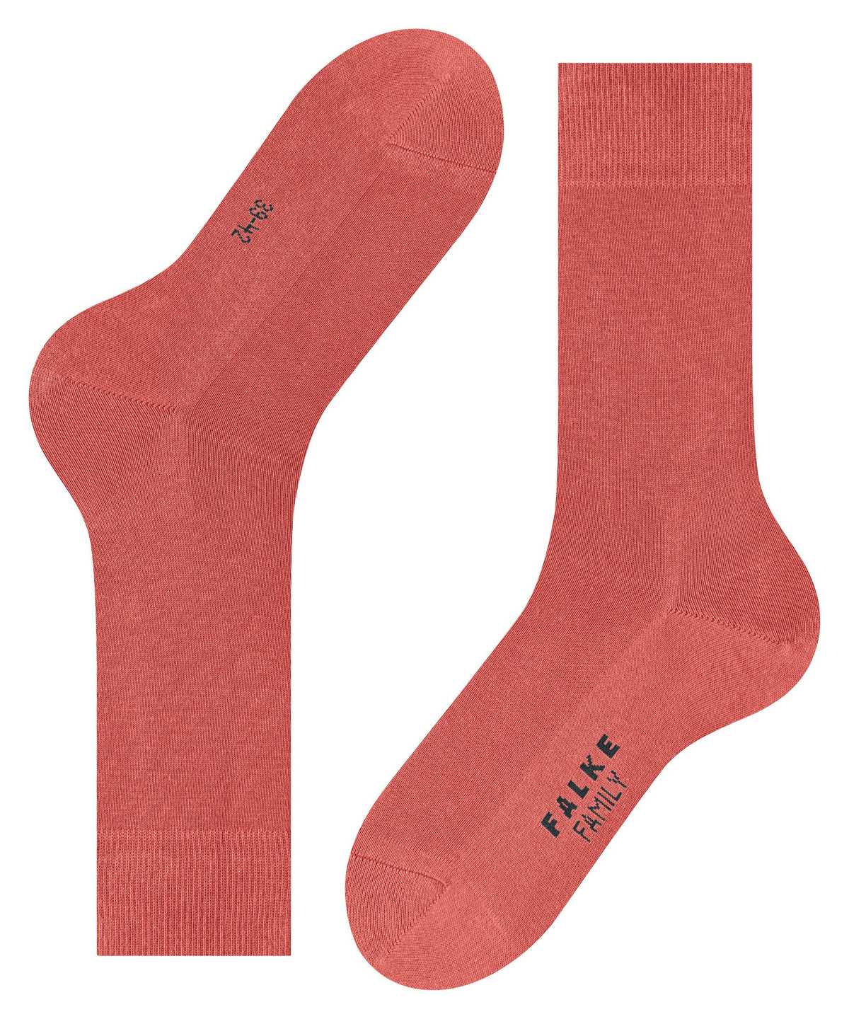 Calzini Uomo Falke Family Socks Rosse | AYNZ51638