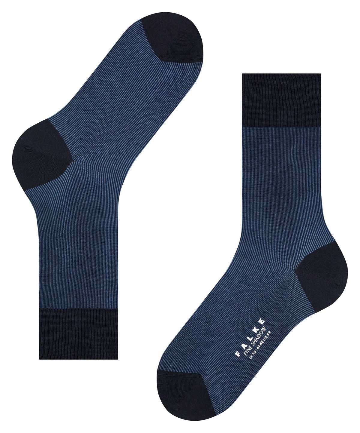 Calzini Uomo Falke Fine Shadow Socks Blu | LWYV48905