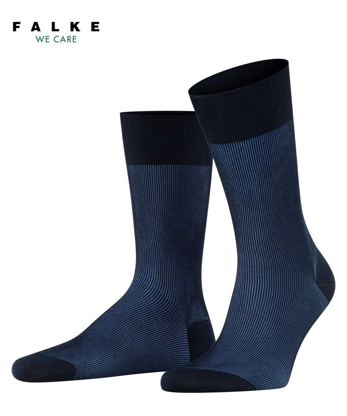 Calzini Uomo Falke Fine Shadow Socks Blu | LWYV48905