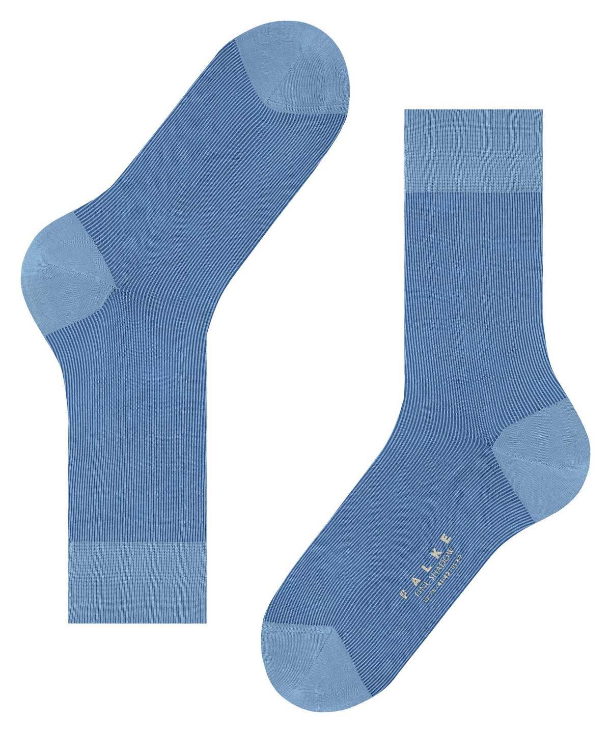 Calzini Uomo Falke Fine Shadow Socks Blu | PQXL18053