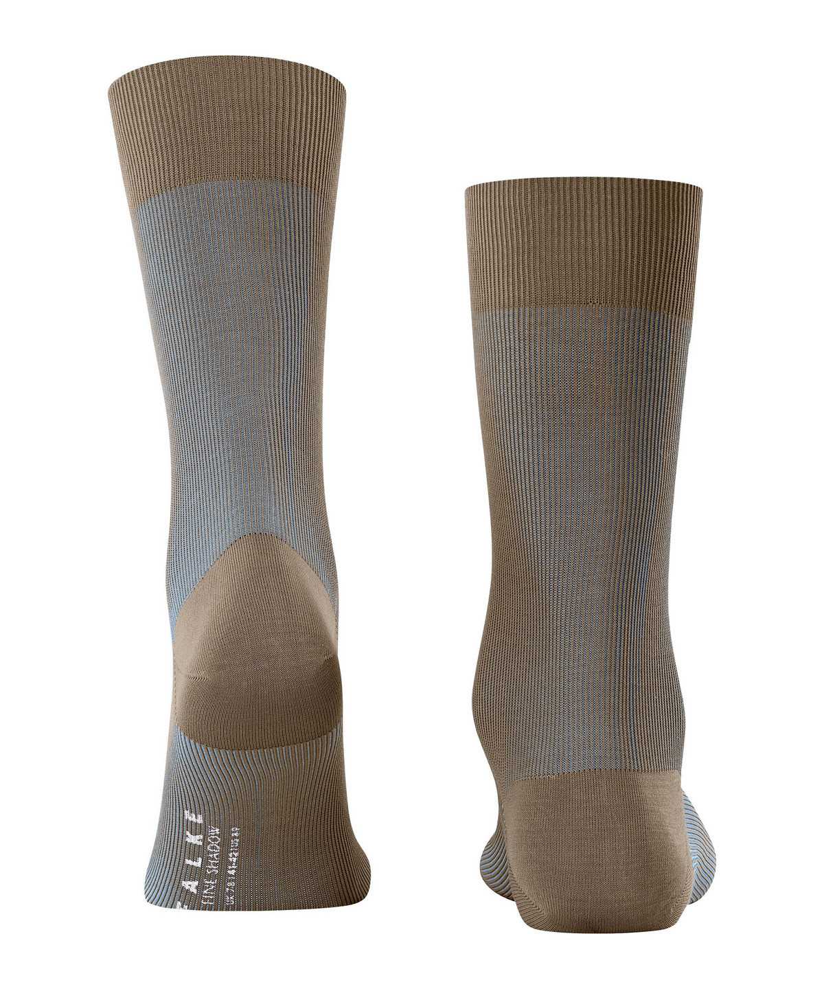 Calzini Uomo Falke Fine Shadow Socks Marroni | CJWA57286