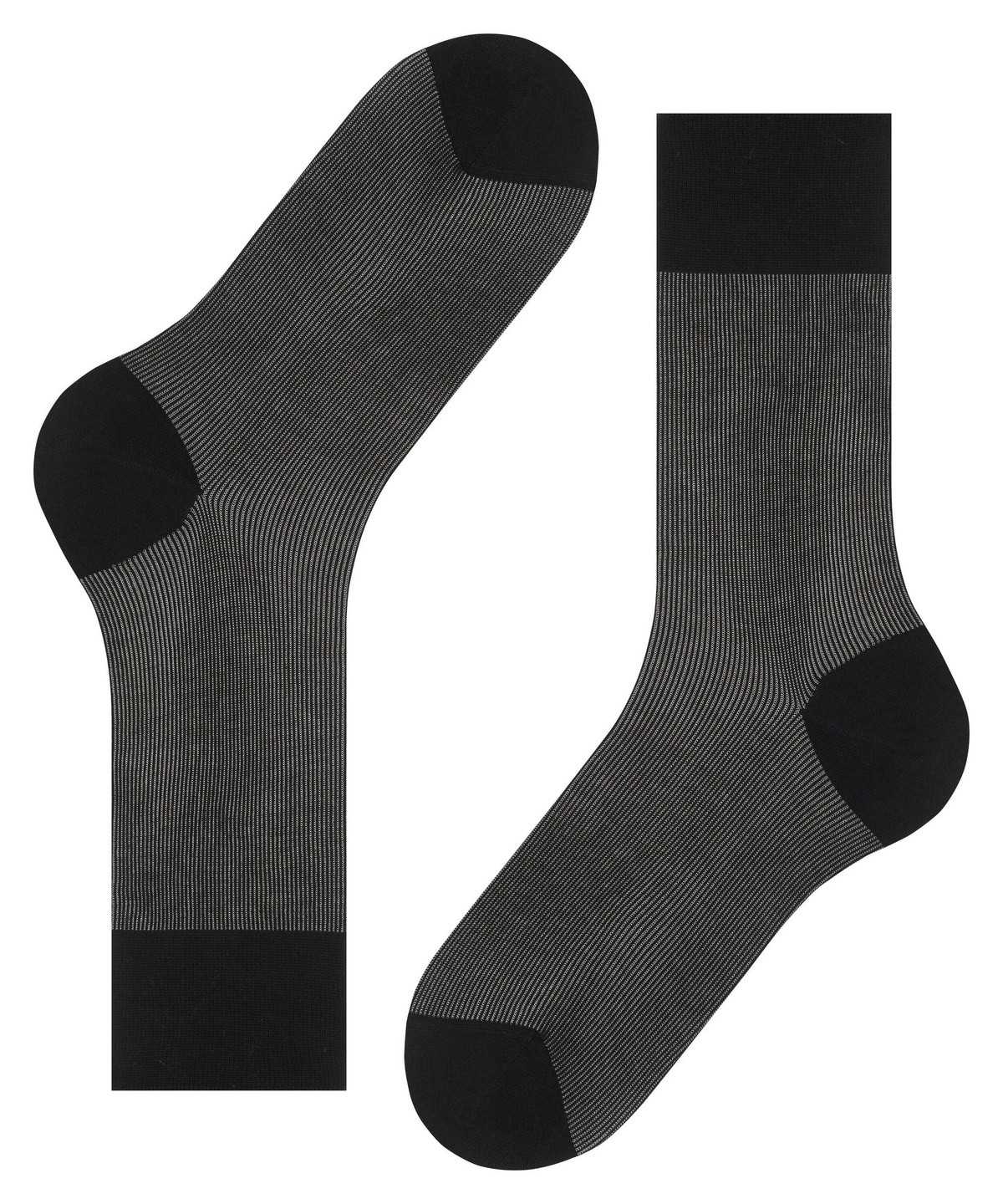 Calzini Uomo Falke Fine Shadow Socks Nere | VIBX89032