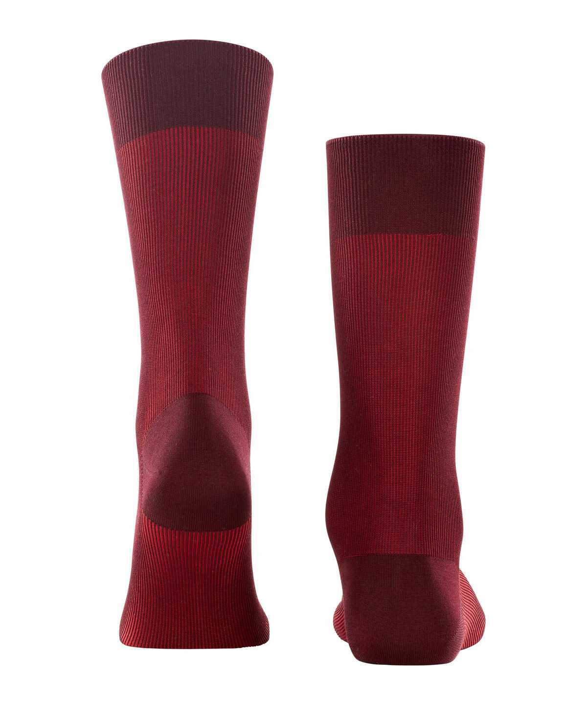 Calzini Uomo Falke Fine Shadow Socks Rosse | MABI36145