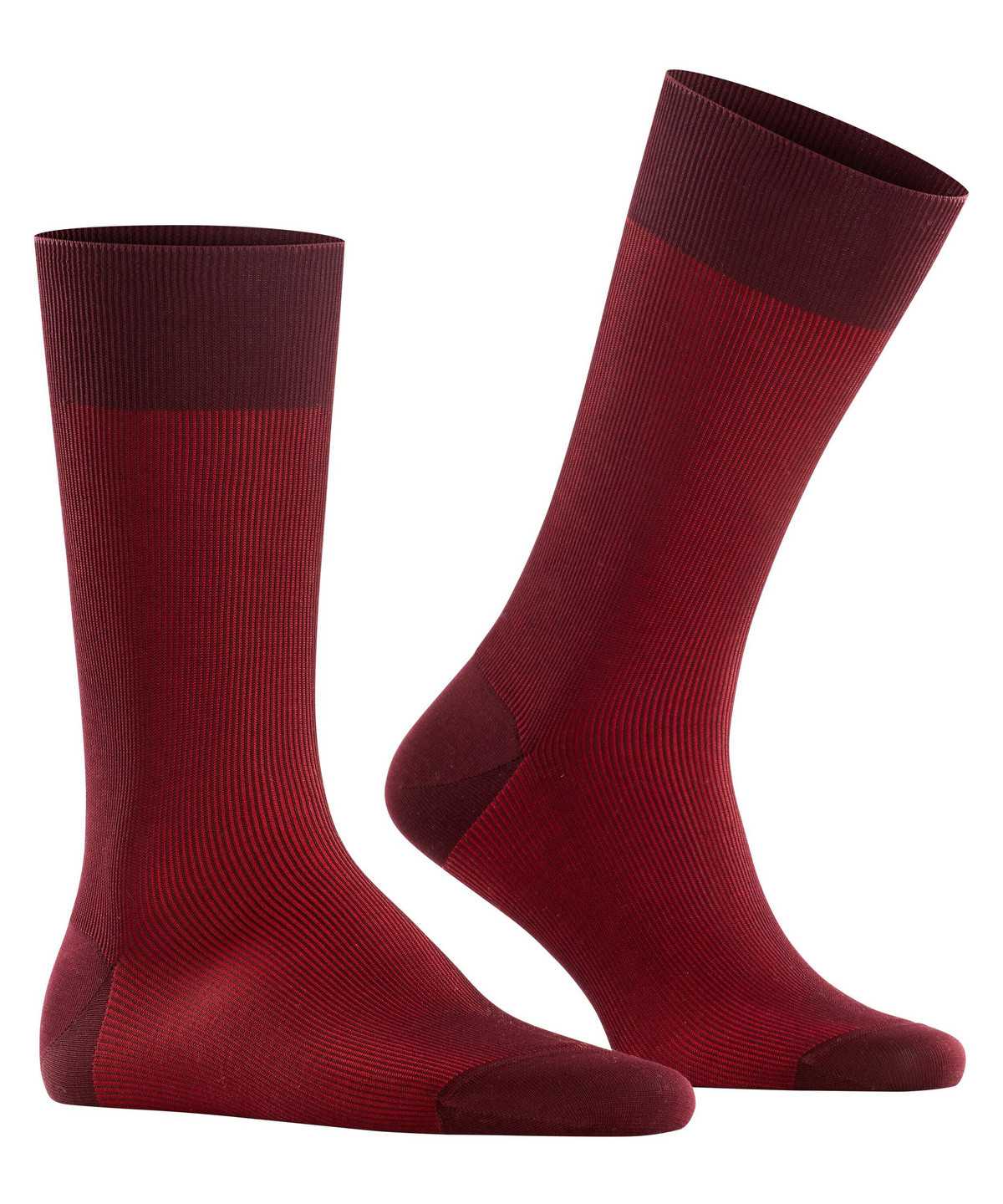 Calzini Uomo Falke Fine Shadow Socks Rosse | MABI36145