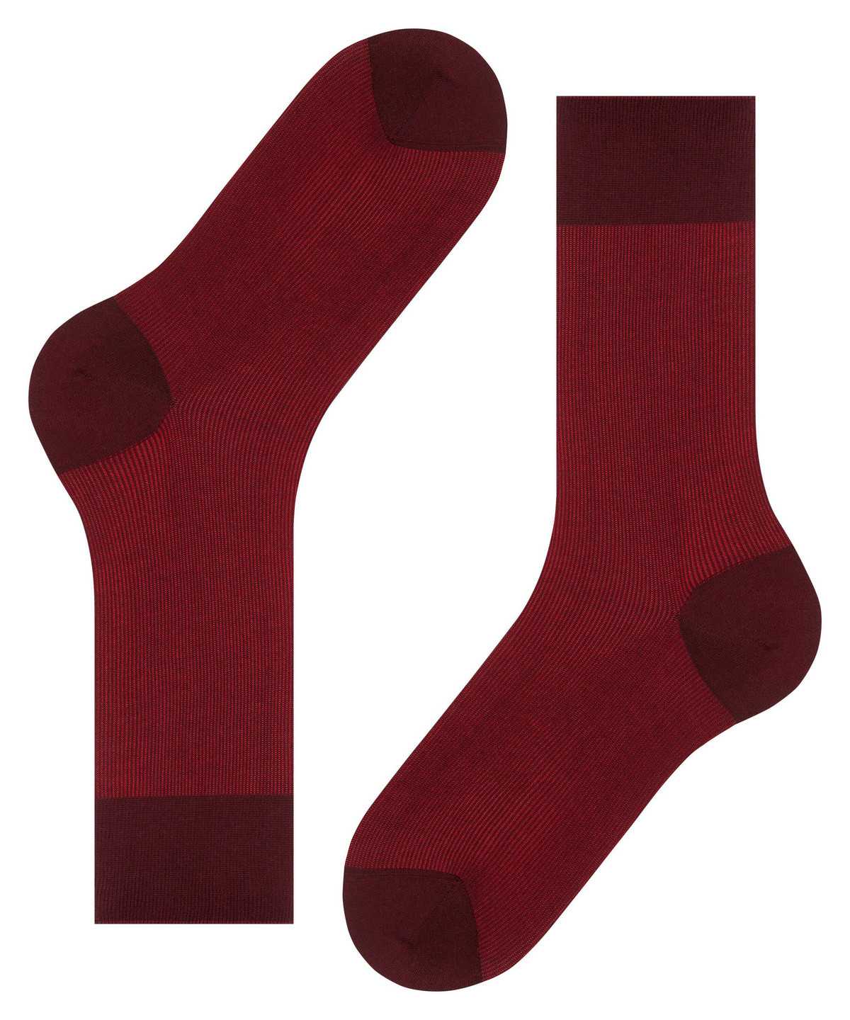 Calzini Uomo Falke Fine Shadow Socks Rosse | MABI36145