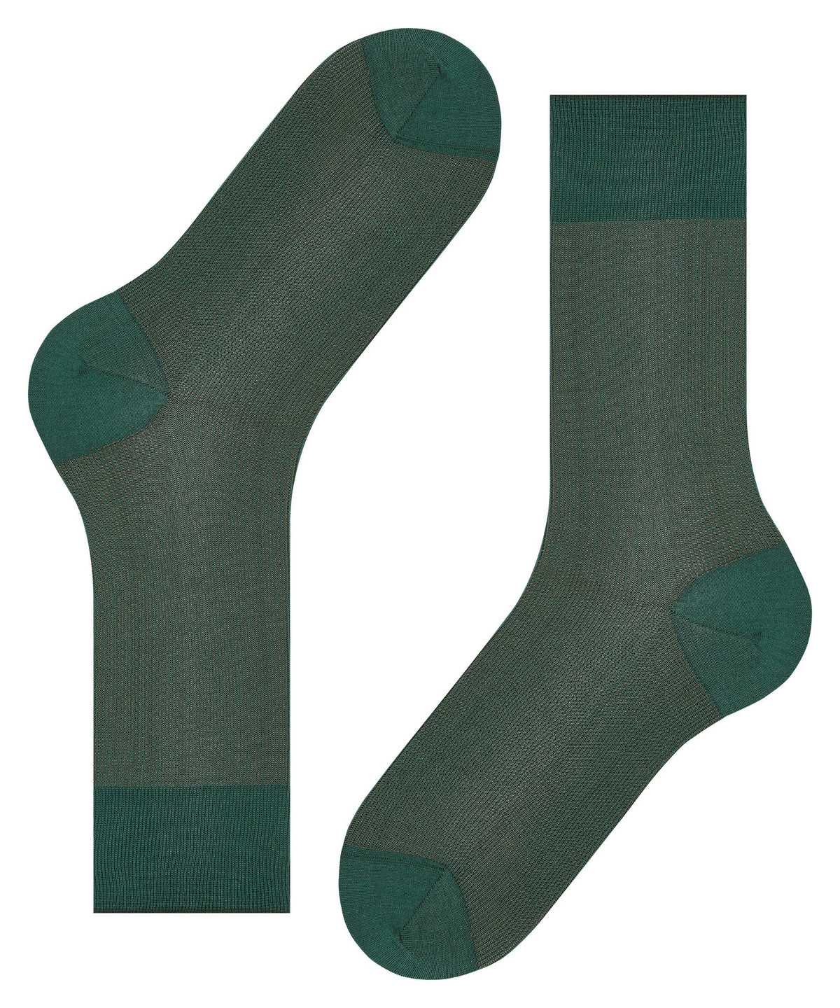 Calzini Uomo Falke Fine Shadow Socks Verdi | CPUE30269