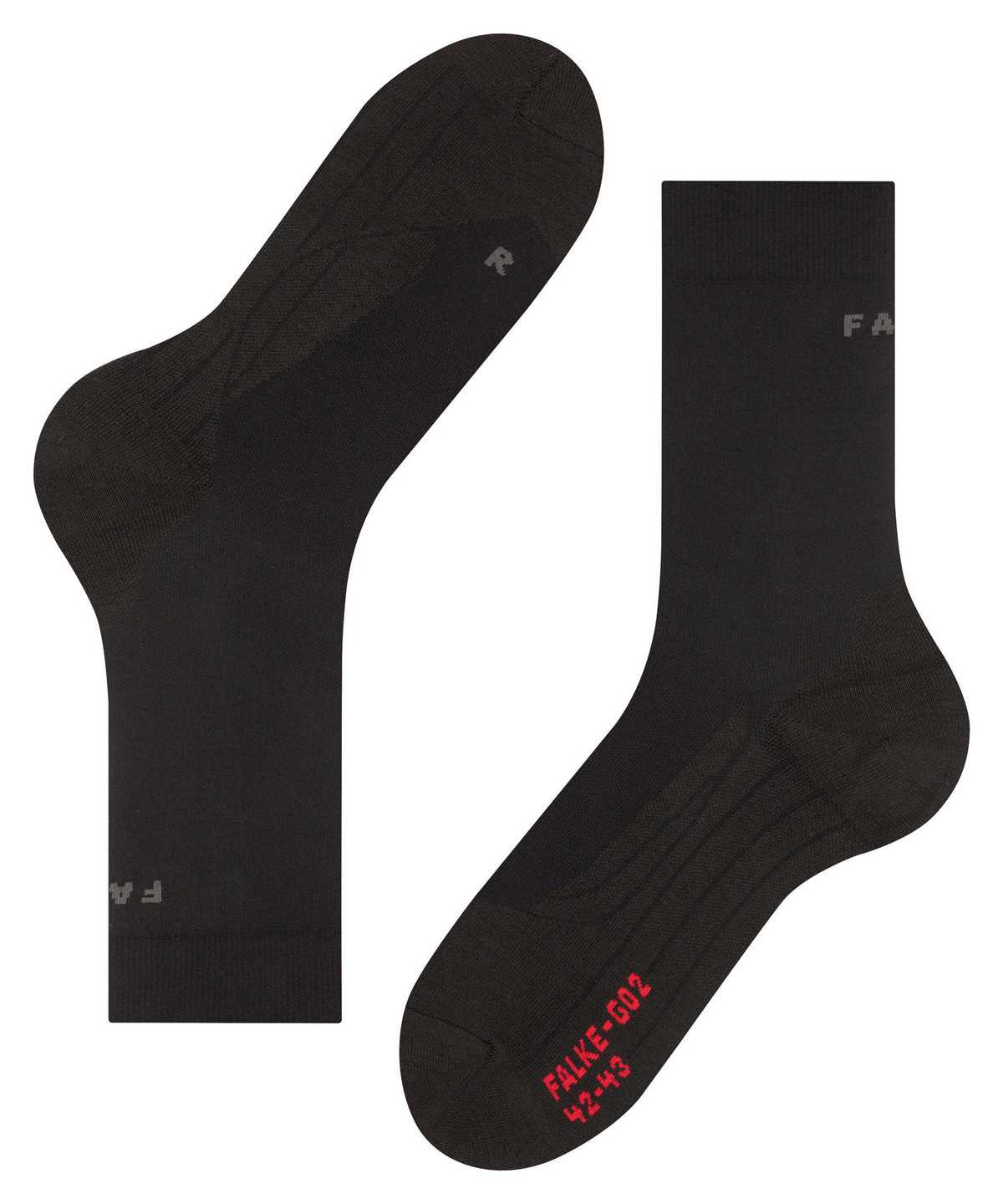 Calzini Uomo Falke GO2 Golf Socks Nere | SFAQ13407