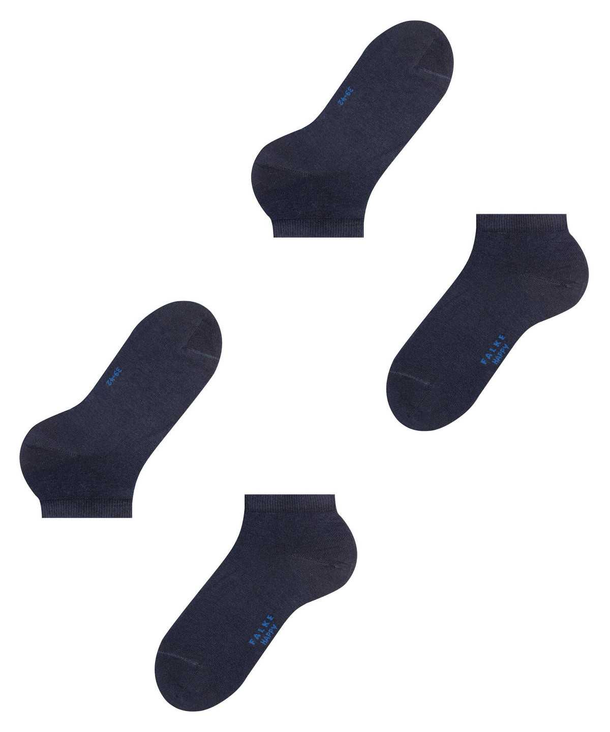 Calzini Uomo Falke Happy 2-Pack Sneaker socks Blu | EOLU14259