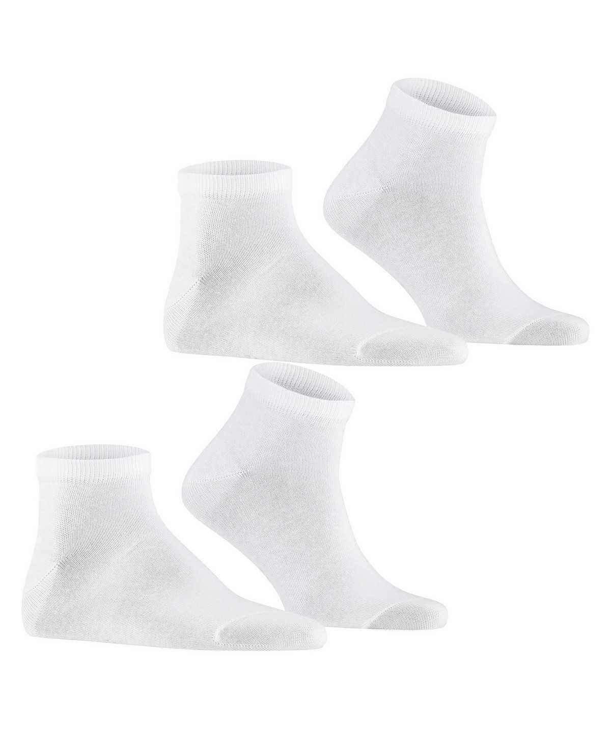 Calzini Uomo Falke Happy 2-Pack Sneaker socks Bianche | URJB67415