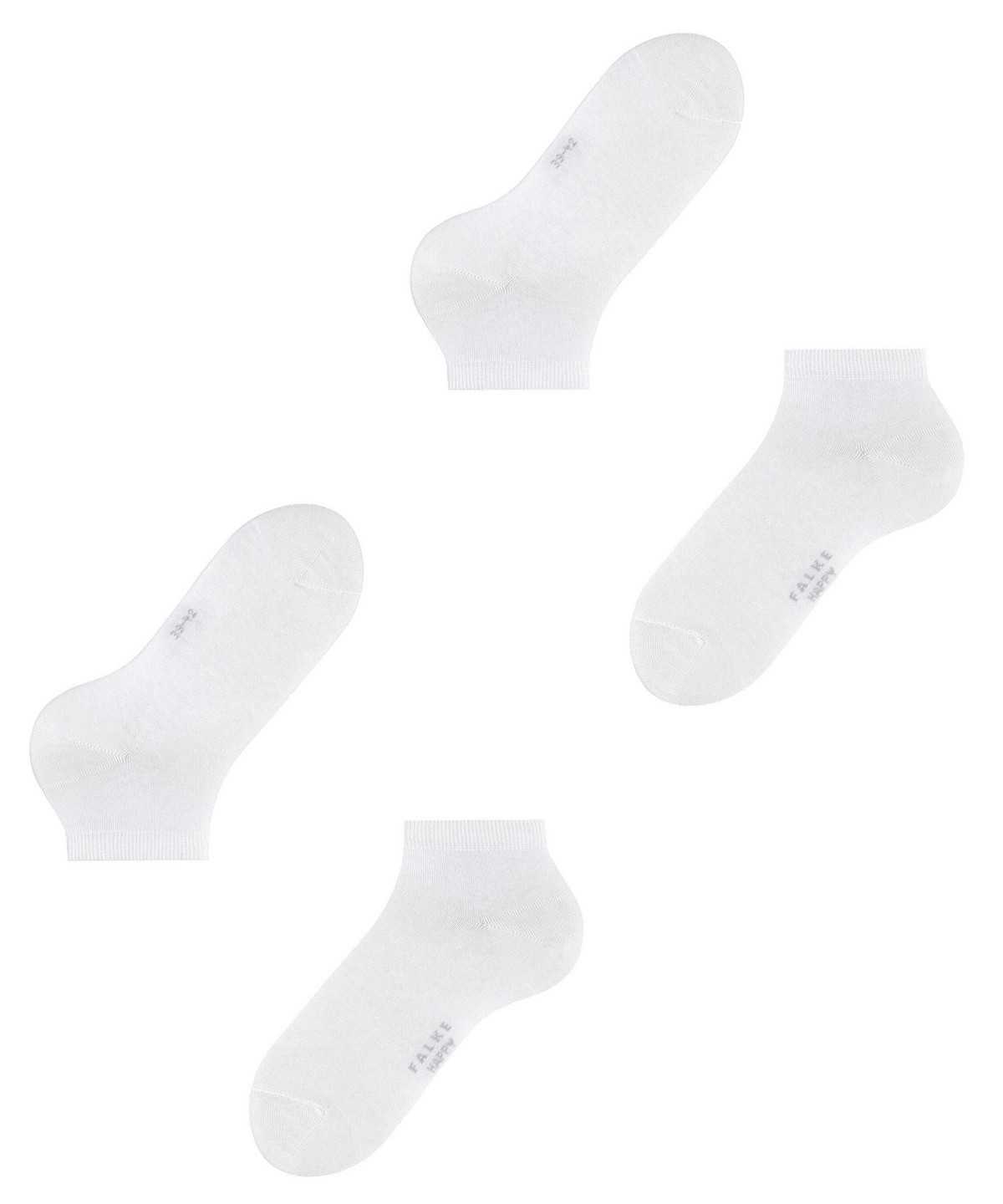 Calzini Uomo Falke Happy 2-Pack Sneaker socks Bianche | URJB67415