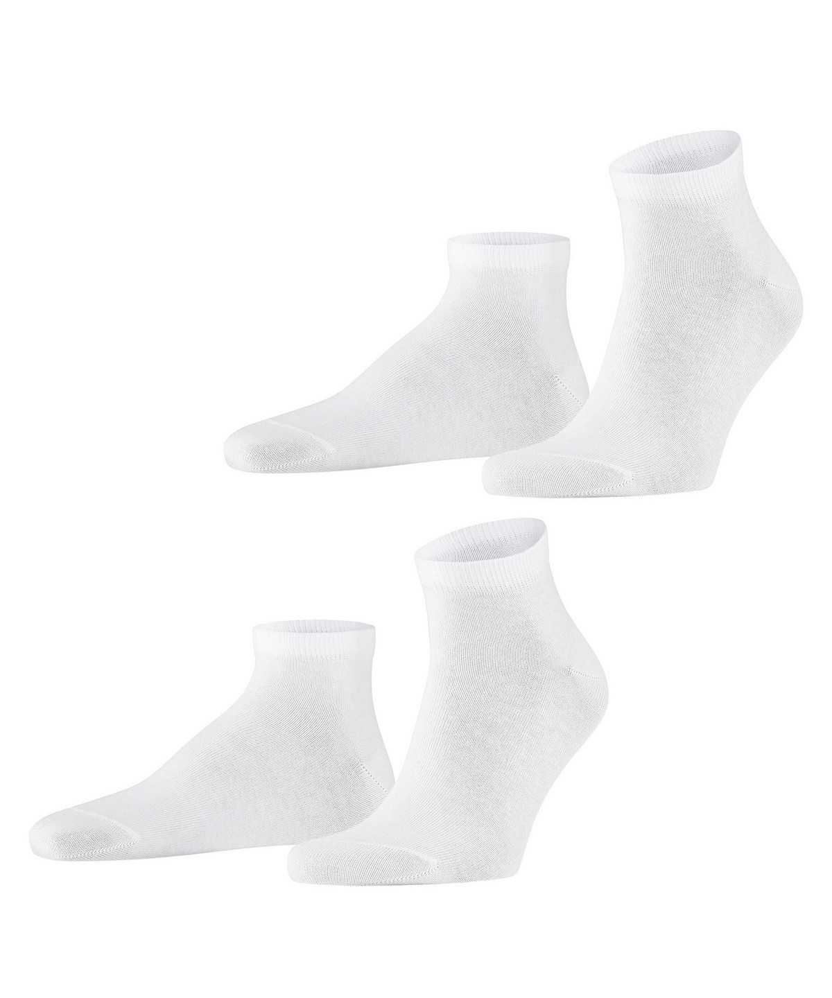 Calzini Uomo Falke Happy 2-Pack Sneaker socks Bianche | URJB67415