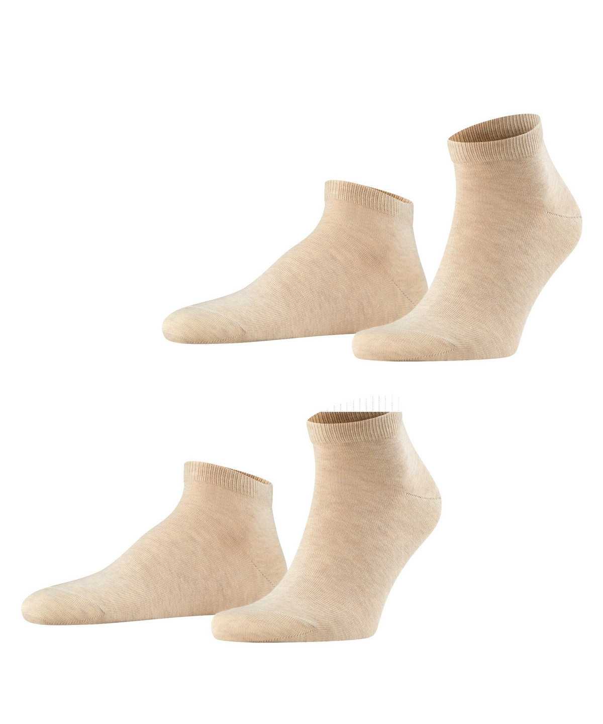 Calzini Uomo Falke Happy 2-Pack Sneaker socks Beige | ZUPT37145