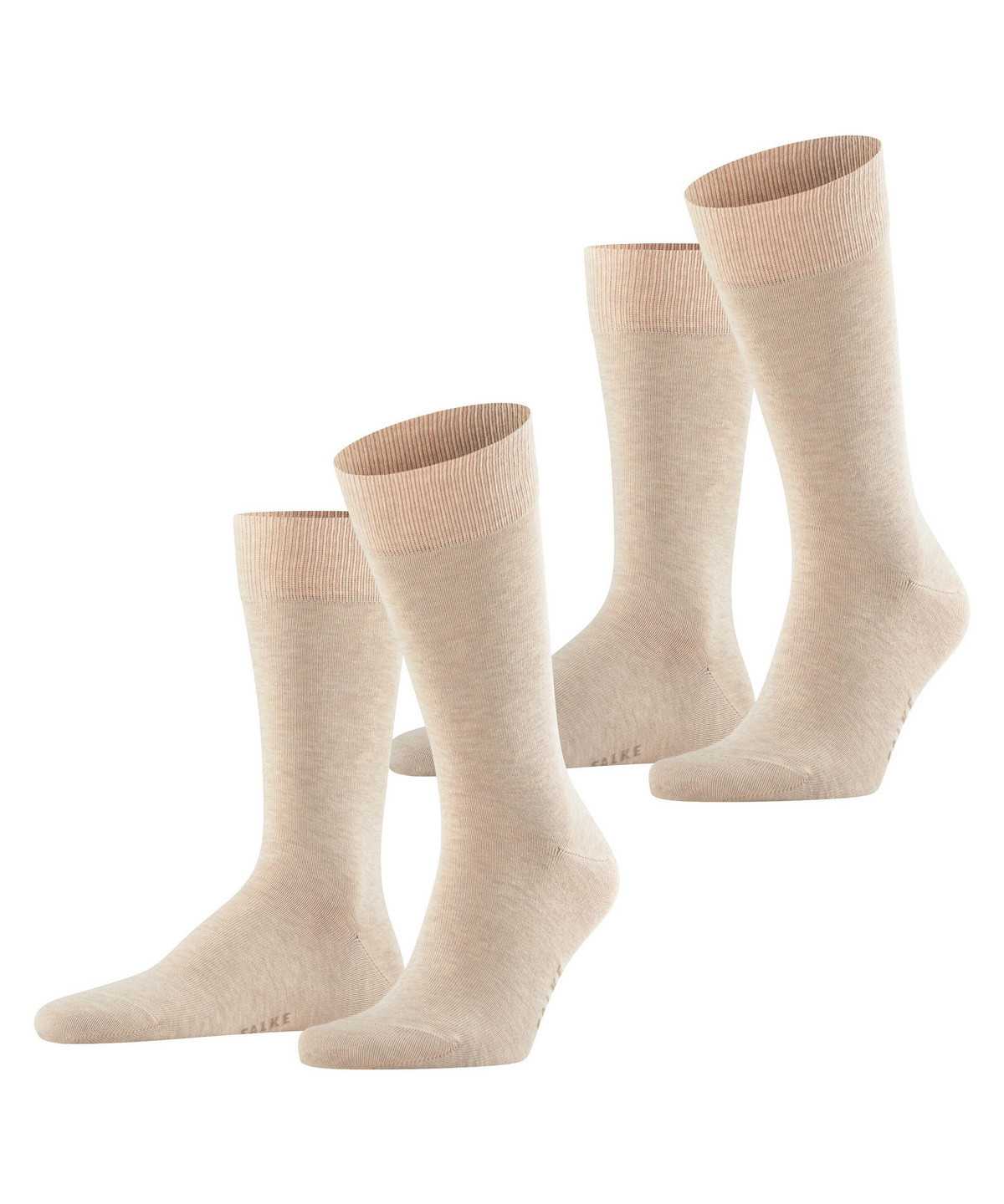 Calzini Uomo Falke Happy 2-Pack Socks Beige | VBMN94782