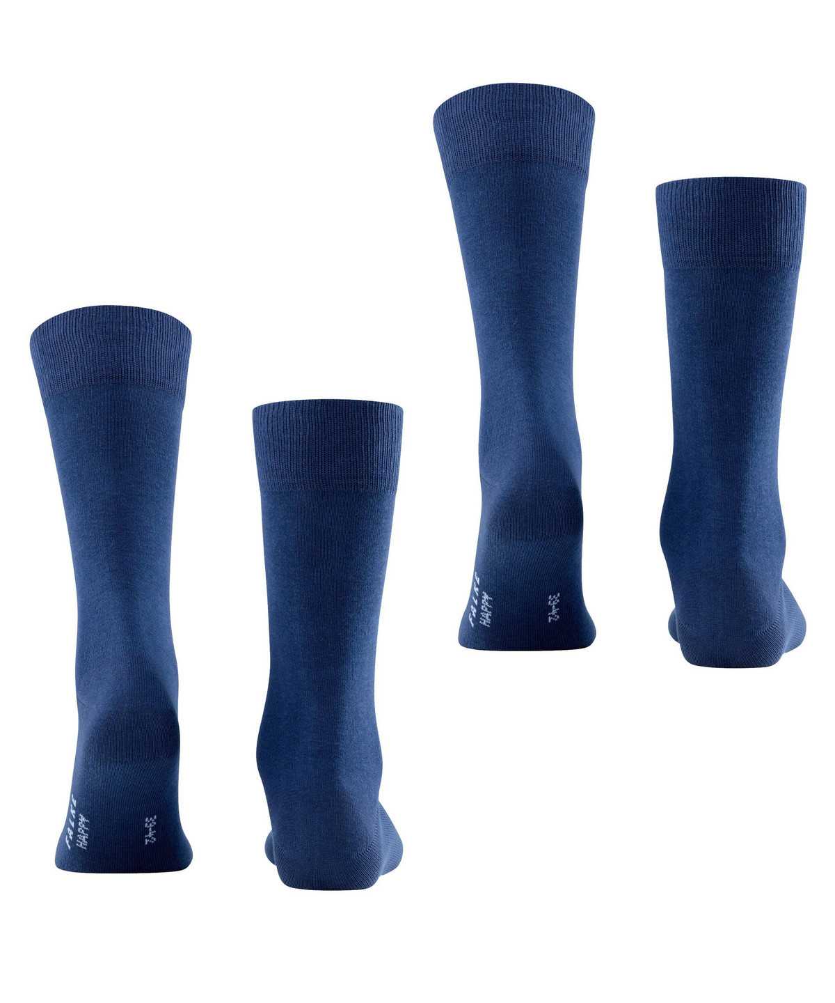 Calzini Uomo Falke Happy 2-Pack Socks Blu | ECIR36089