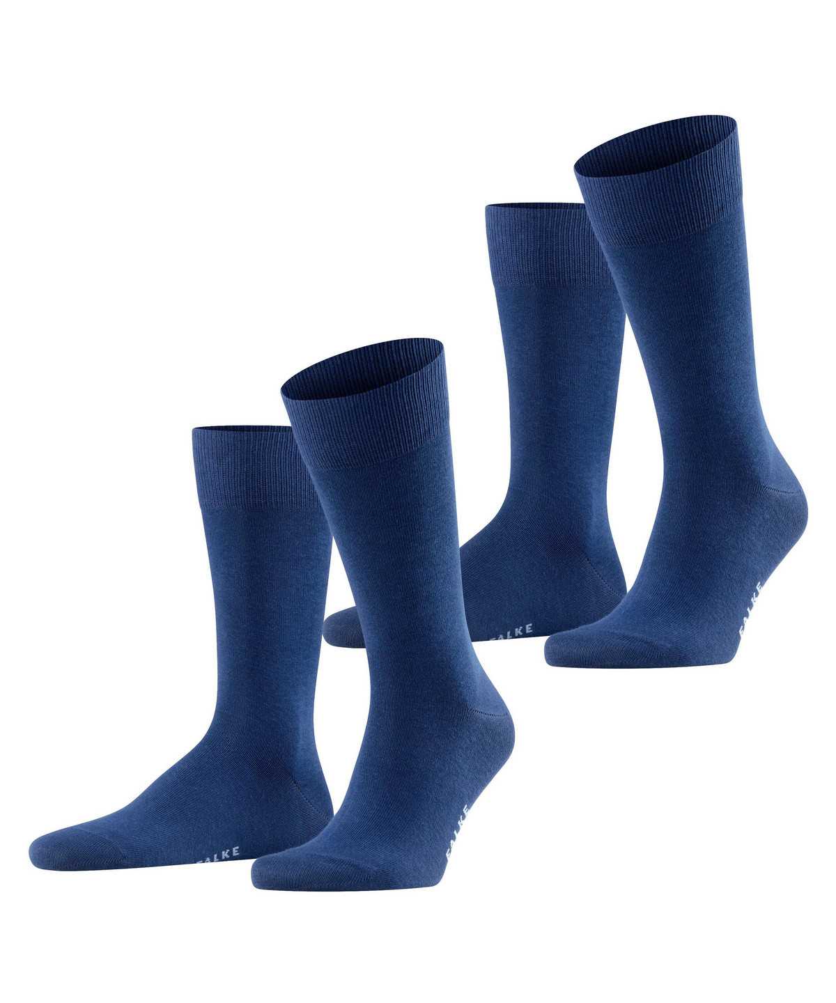 Calzini Uomo Falke Happy 2-Pack Socks Blu | ECIR36089