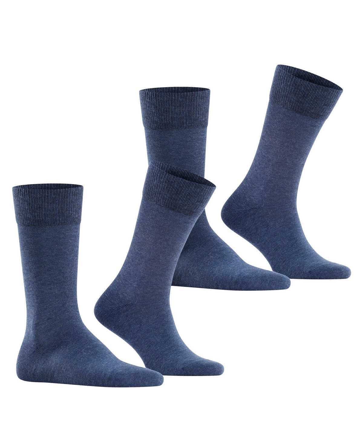 Calzini Uomo Falke Happy 2-Pack Socks Blu | VTXH15736