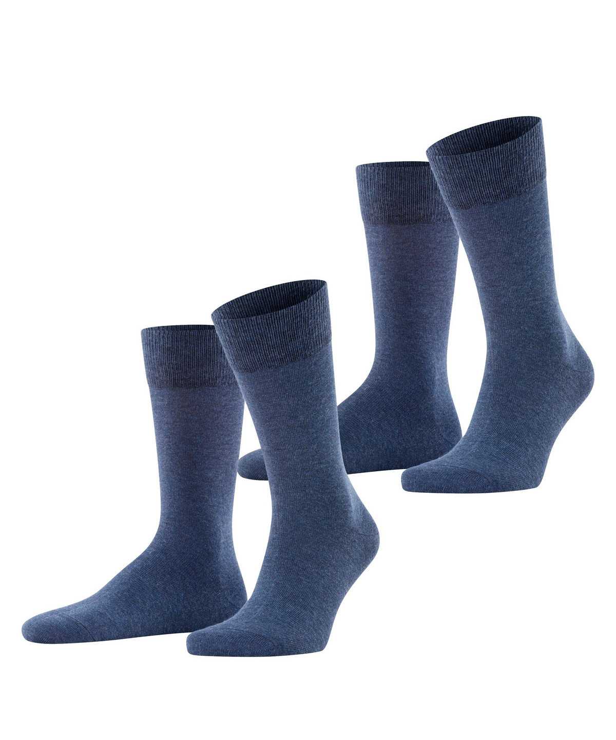 Calzini Uomo Falke Happy 2-Pack Socks Blu | VTXH15736