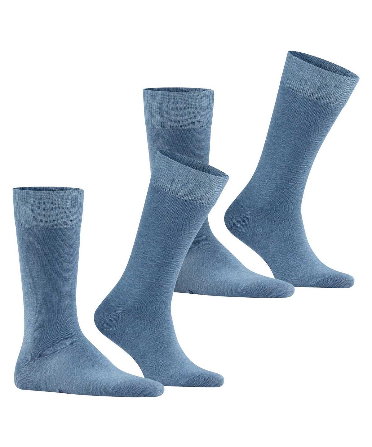 Calzini Uomo Falke Happy 2-Pack Socks Blu | SNEO29530