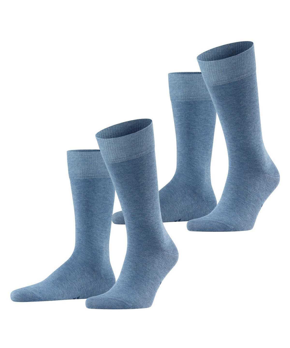 Calzini Uomo Falke Happy 2-Pack Socks Blu | SNEO29530