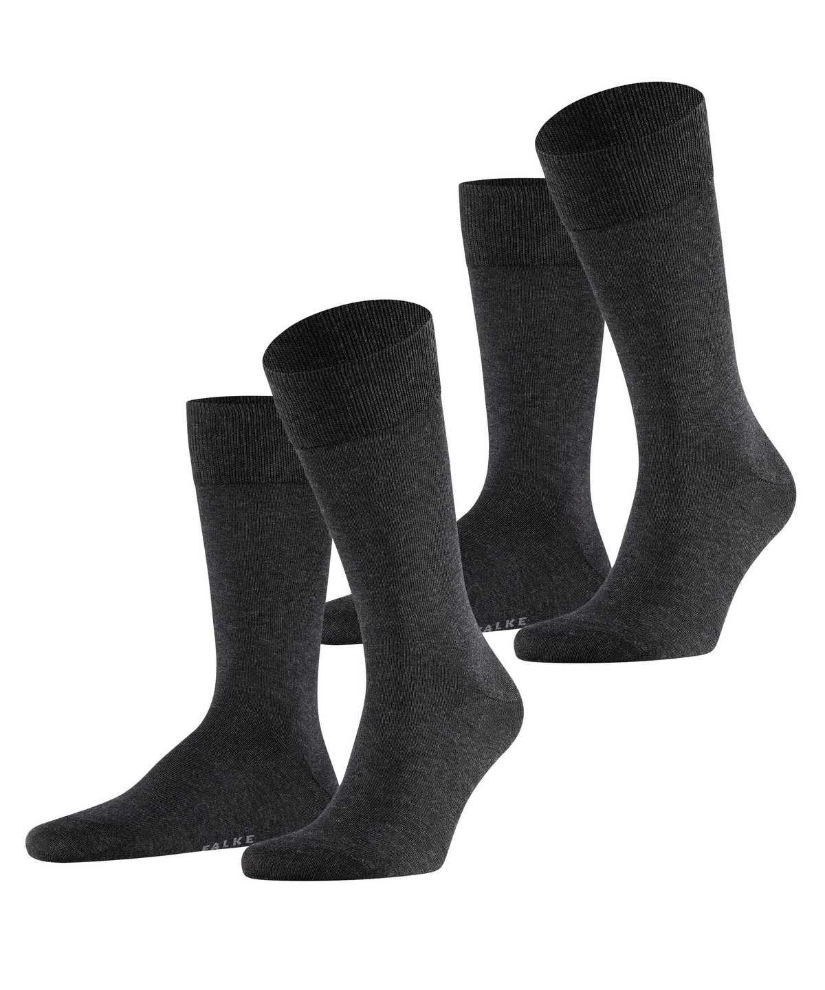 Calzini Uomo Falke Happy 2-Pack Socks Grigie | GTLU70265