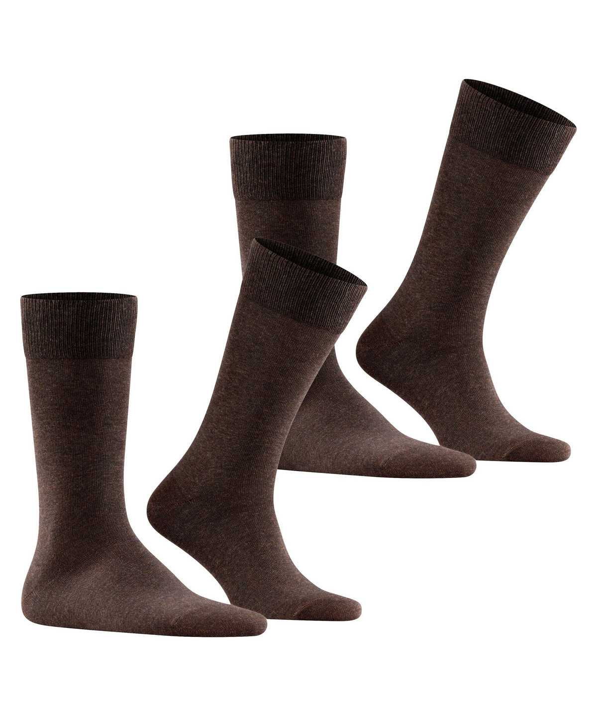 Calzini Uomo Falke Happy 2-Pack Socks Marroni | DNIC38062