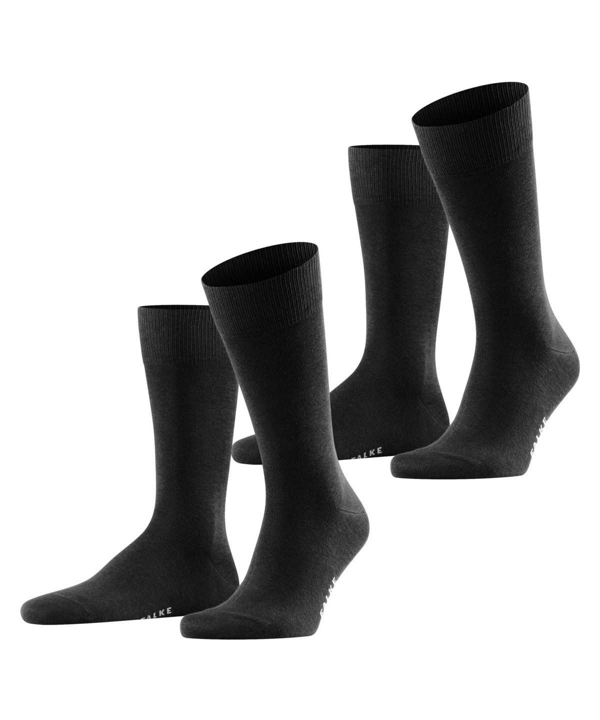 Calzini Uomo Falke Happy 2-Pack Socks Nere | ULKD97082