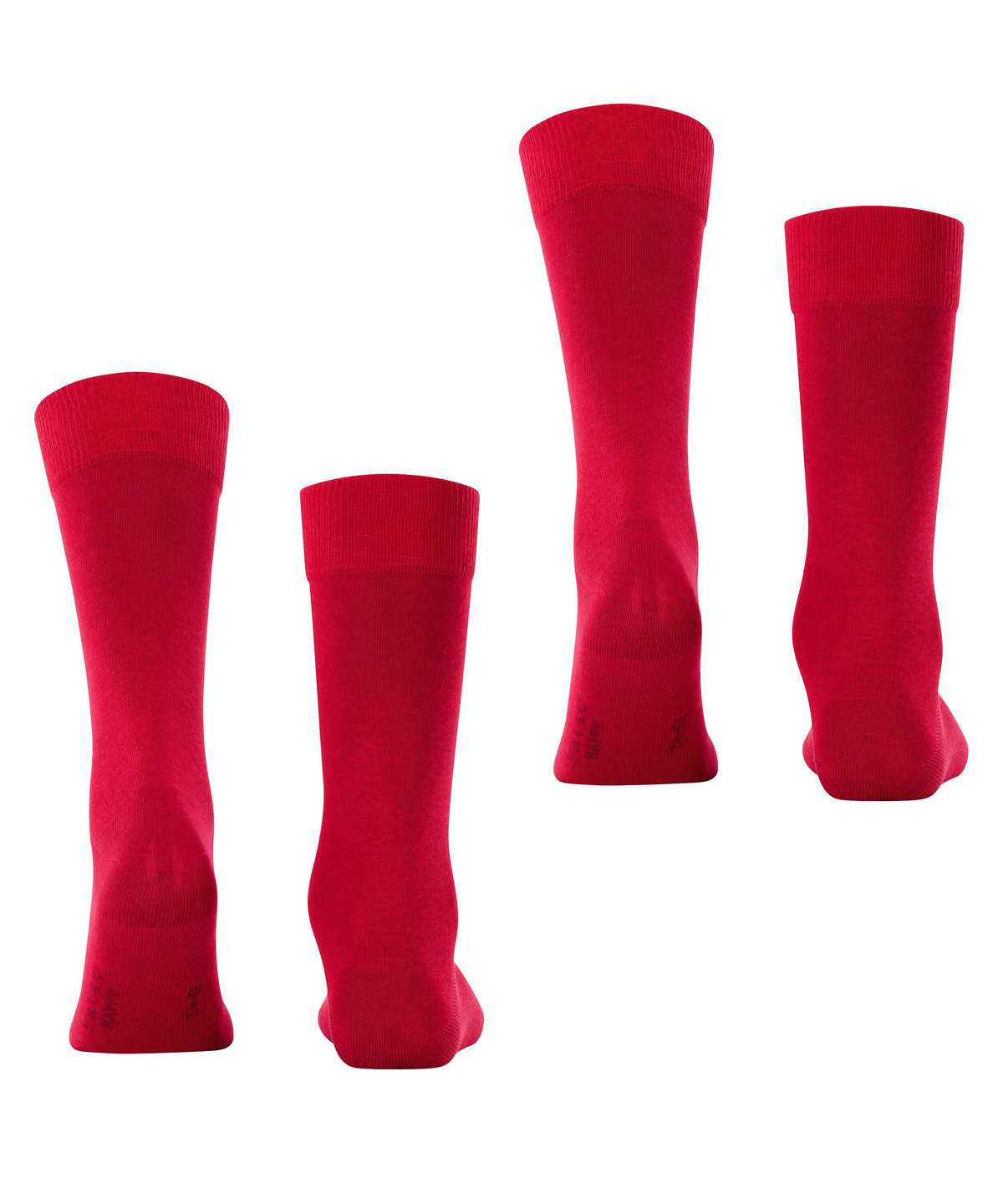 Calzini Uomo Falke Happy 2-Pack Socks Rosse | JGVT61923