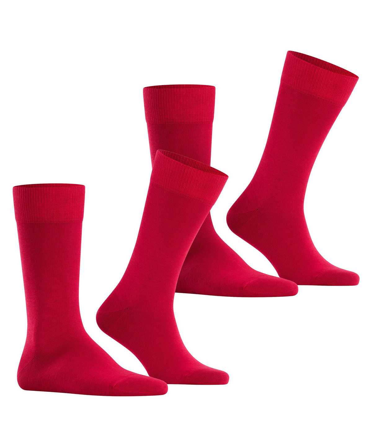 Calzini Uomo Falke Happy 2-Pack Socks Rosse | JGVT61923