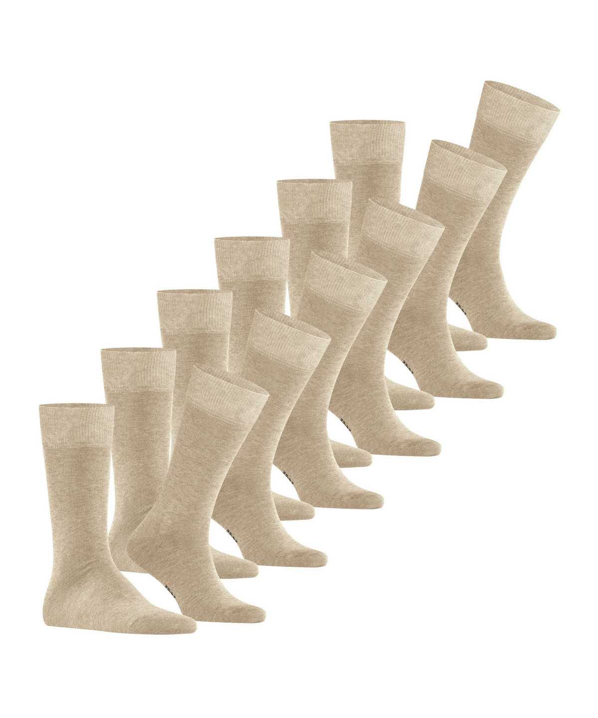 Calzini Uomo Falke Happy 6-Pack Socks Beige | HGTL43852