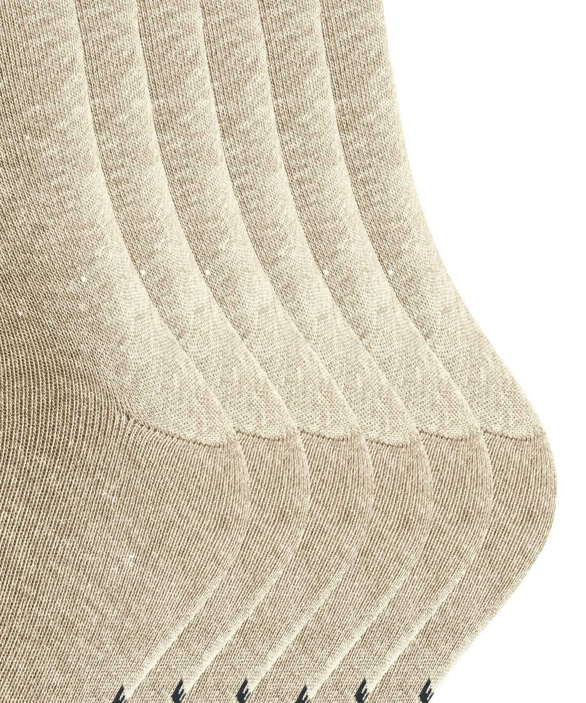 Calzini Uomo Falke Happy 6-Pack Socks Beige | HGTL43852