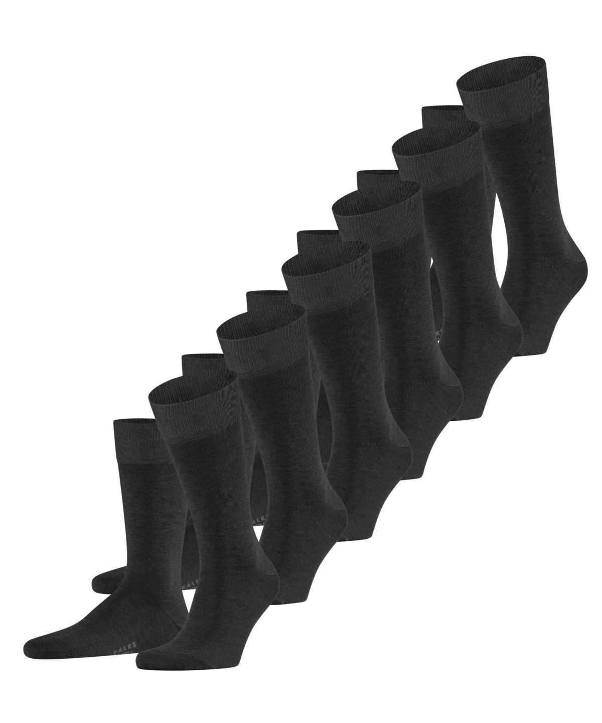 Calzini Uomo Falke Happy 6-Pack Socks Grigie | JSQA05436