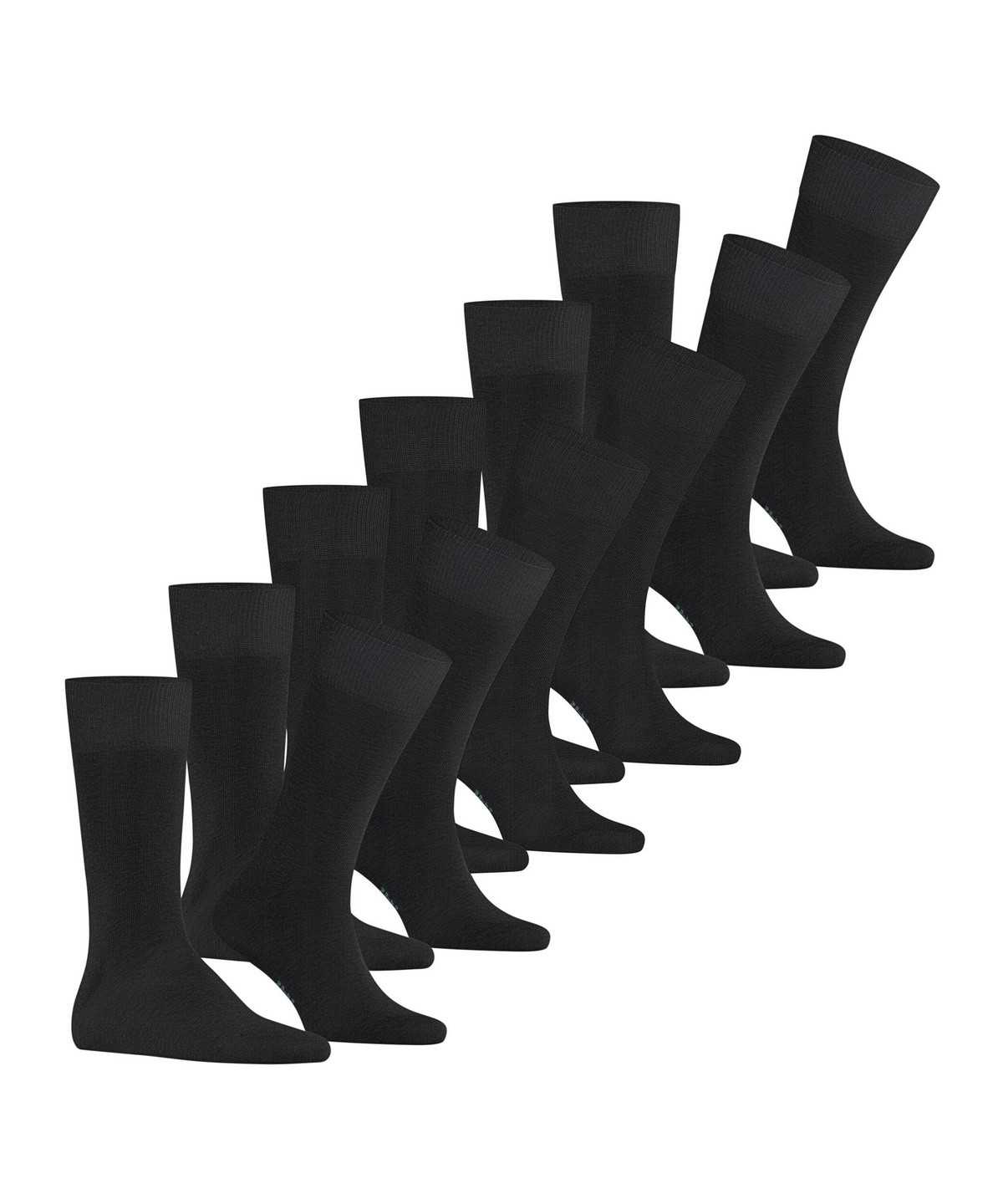 Calzini Uomo Falke Happy 6-Pack Socks Nere | SENM45639