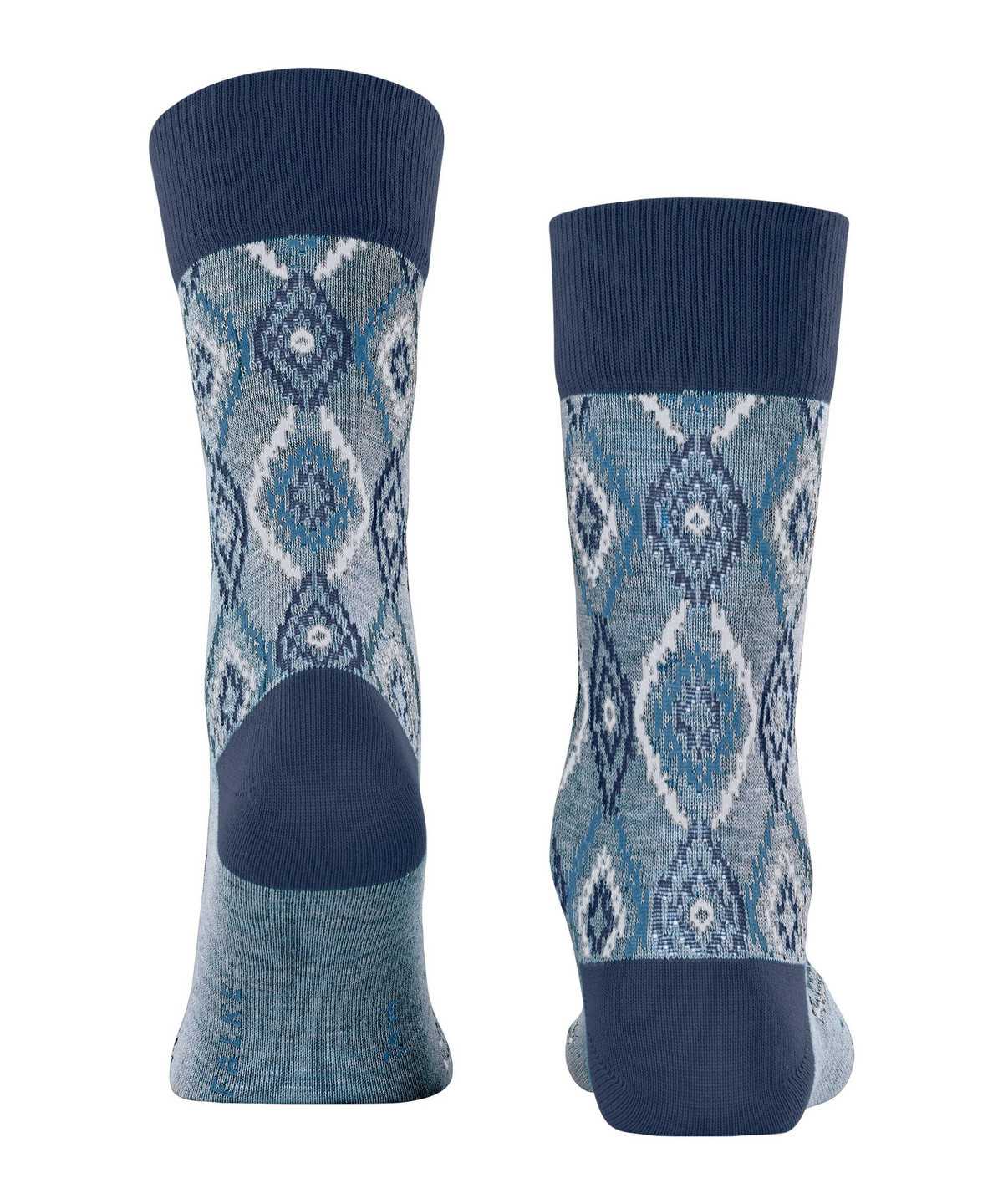 Calzini Uomo Falke Ikat Spell Socks Blu | IWVE48965